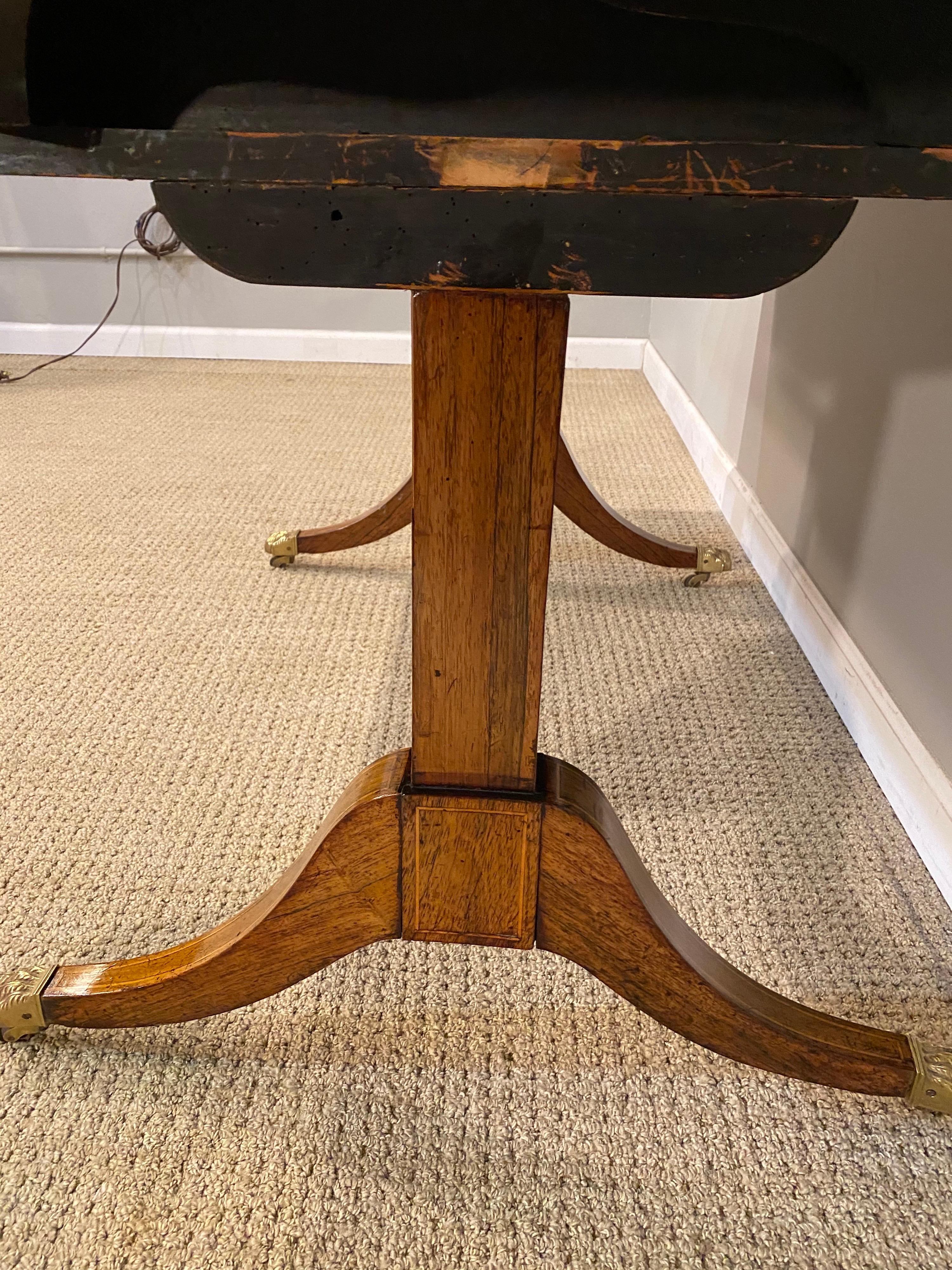 Regency Rosewood Sofa Table For Sale 4