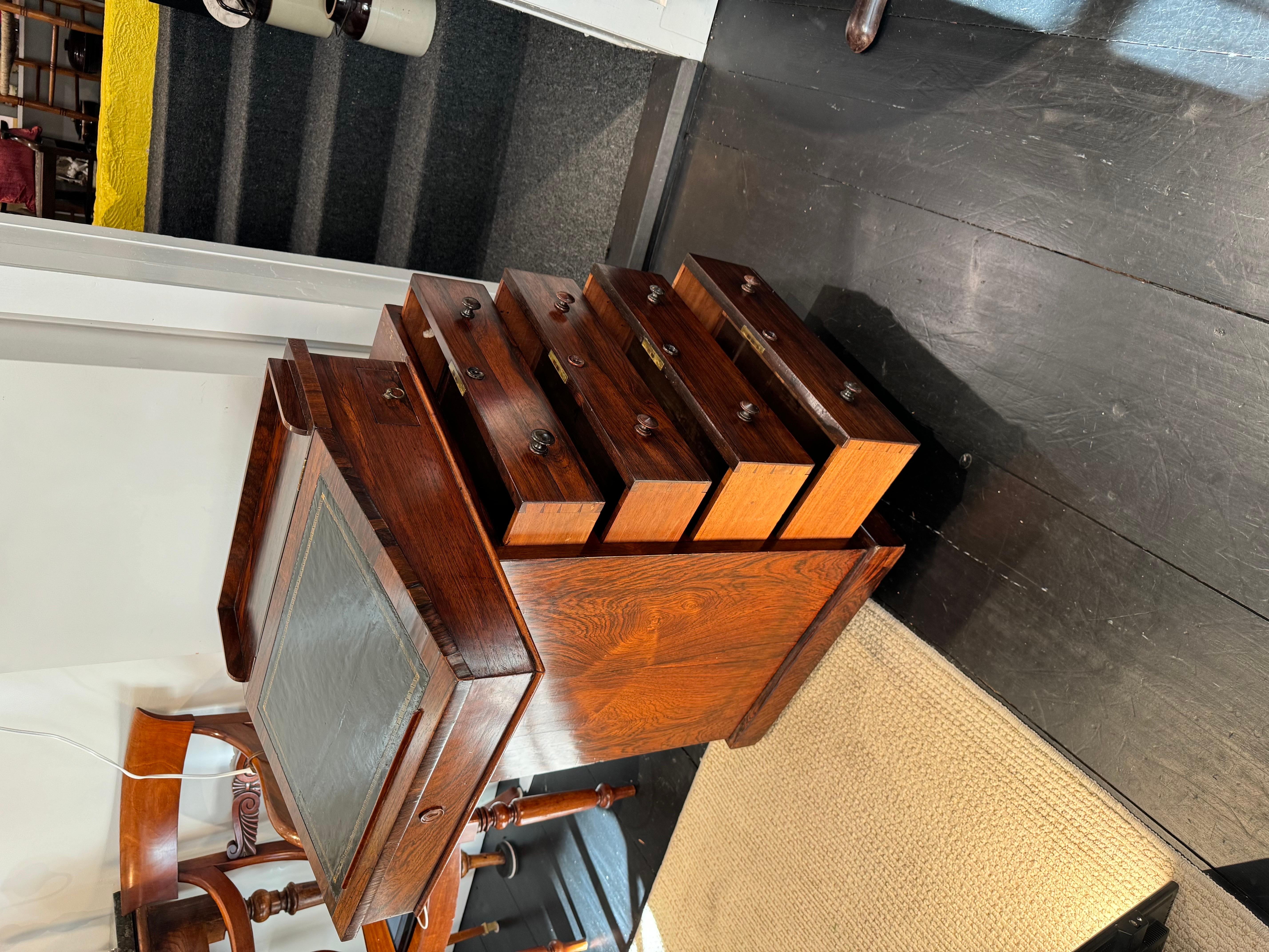 Davenport-Schreibtisch aus Palisanderholz 5