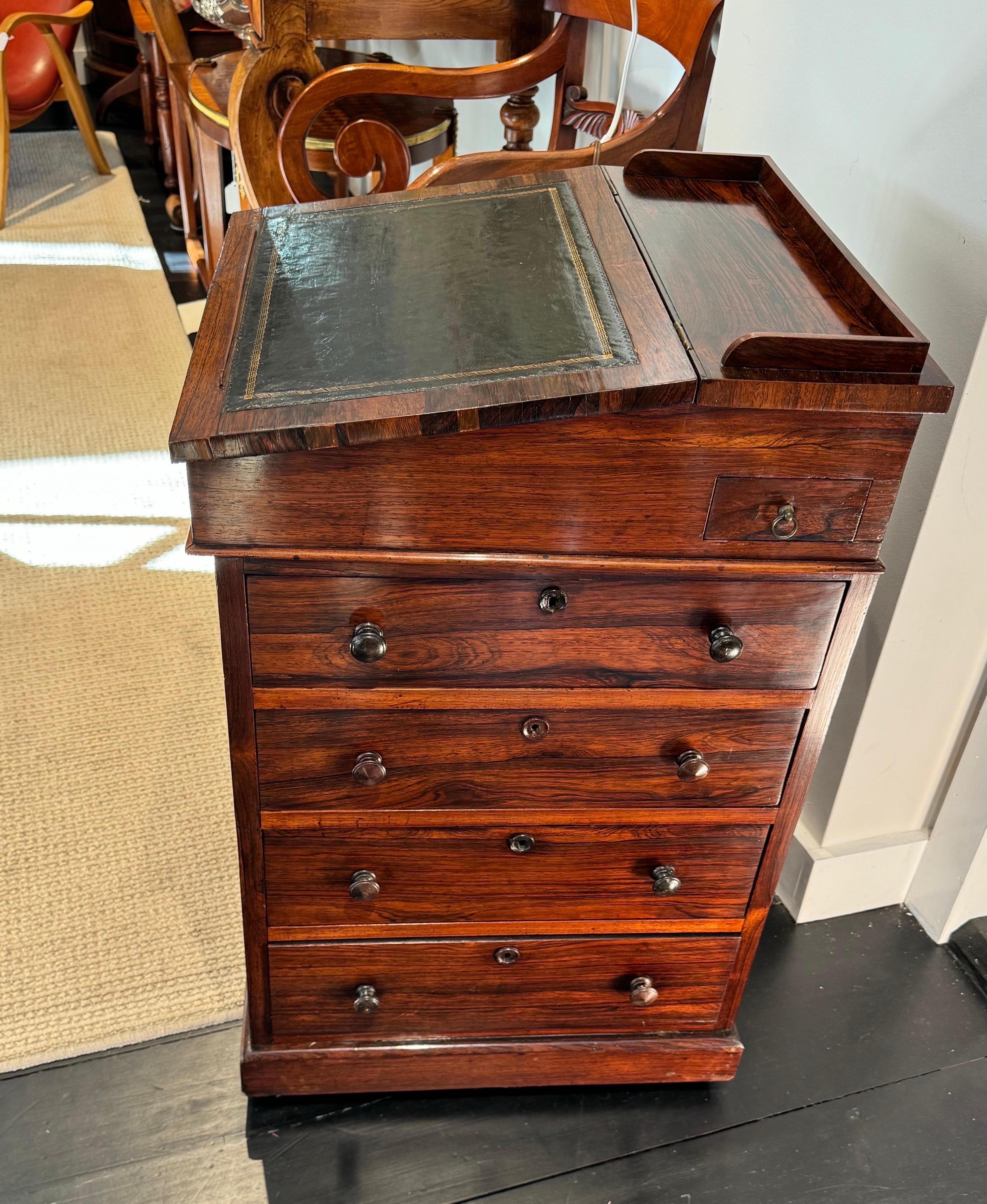 Davenport-Schreibtisch aus Palisanderholz (Regency)