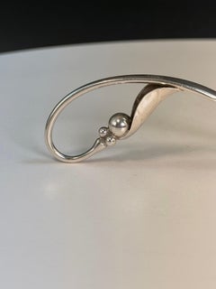 Georg Jensen Ornamental Servierlöffel aus Sterlingsilber #141