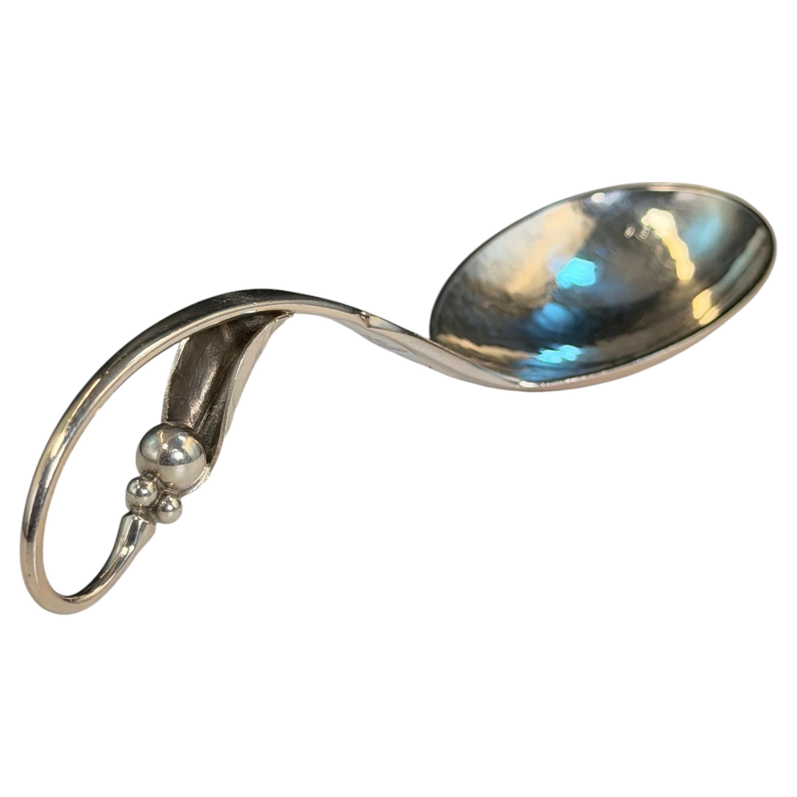 Georg Jensen Sterling Silver Ornamental Serving Spoon #141