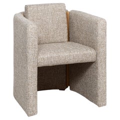 Contemporary geometric oak Portugal handmade Fernandine armchair by InsidherLand