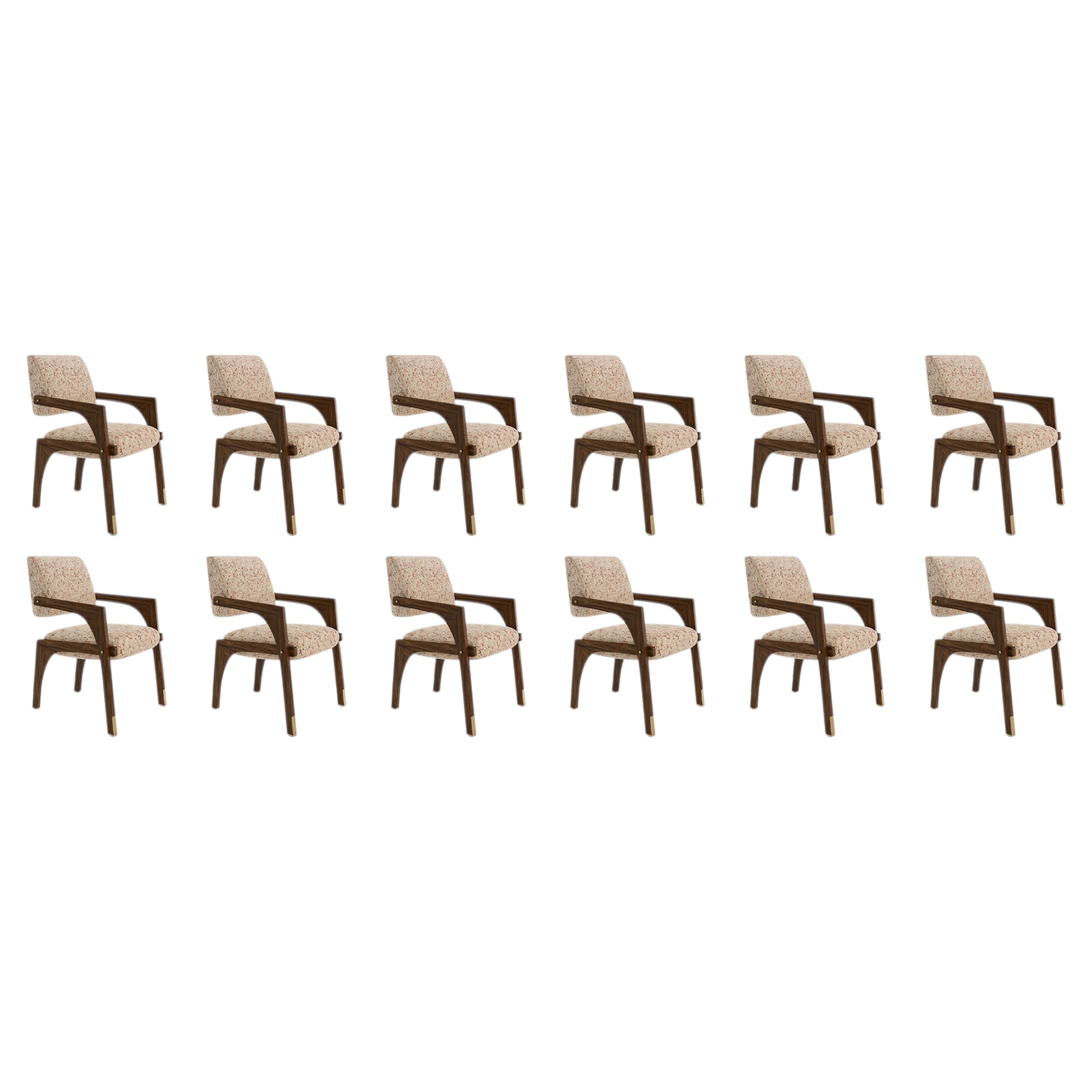 12 stühle Arches esstisch nussbaum chenille by InsidherLand