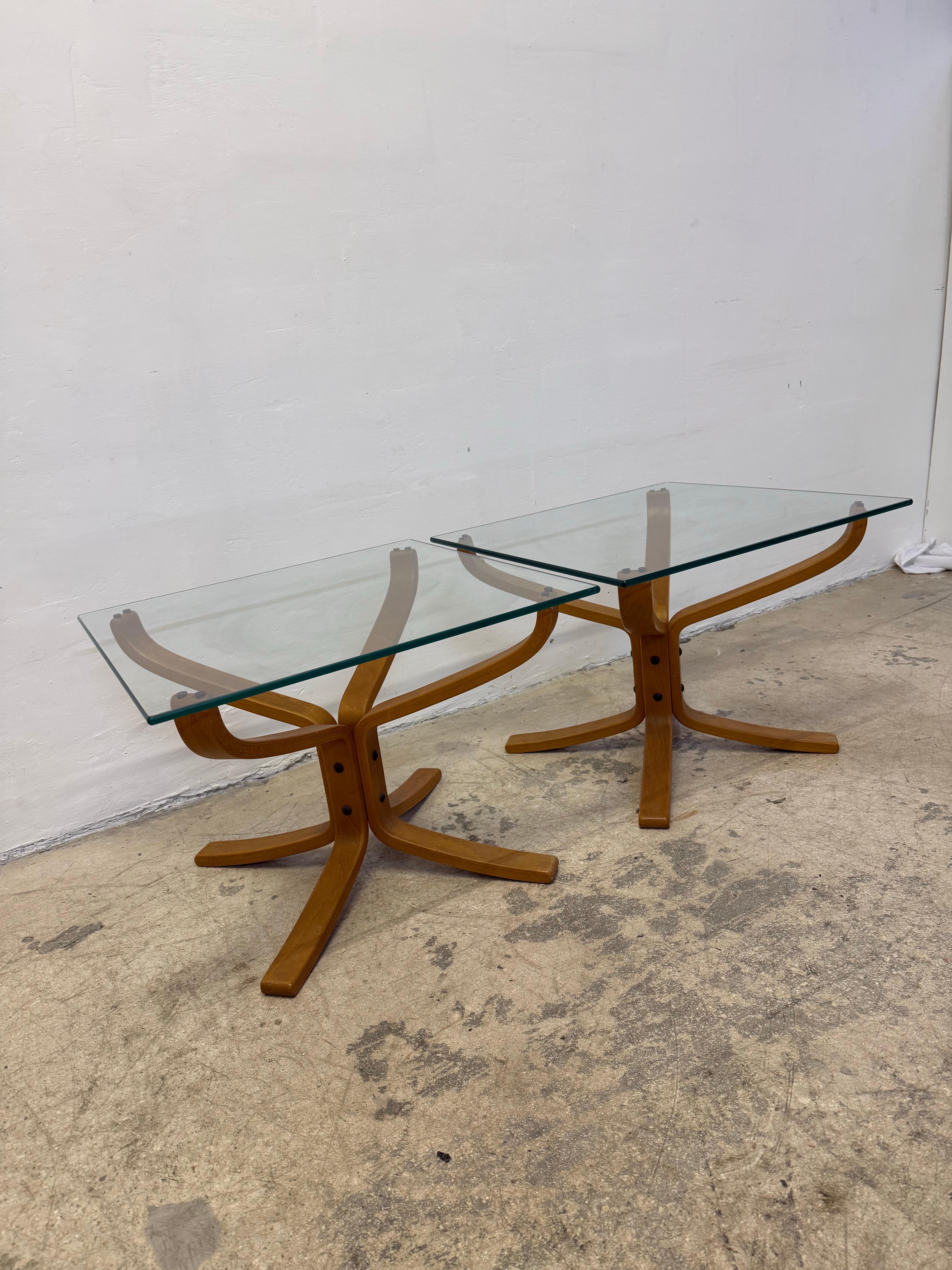 Norwegian Sigurd Ressell Falcon End Tables for Vatne Møbler - a Pair For Sale