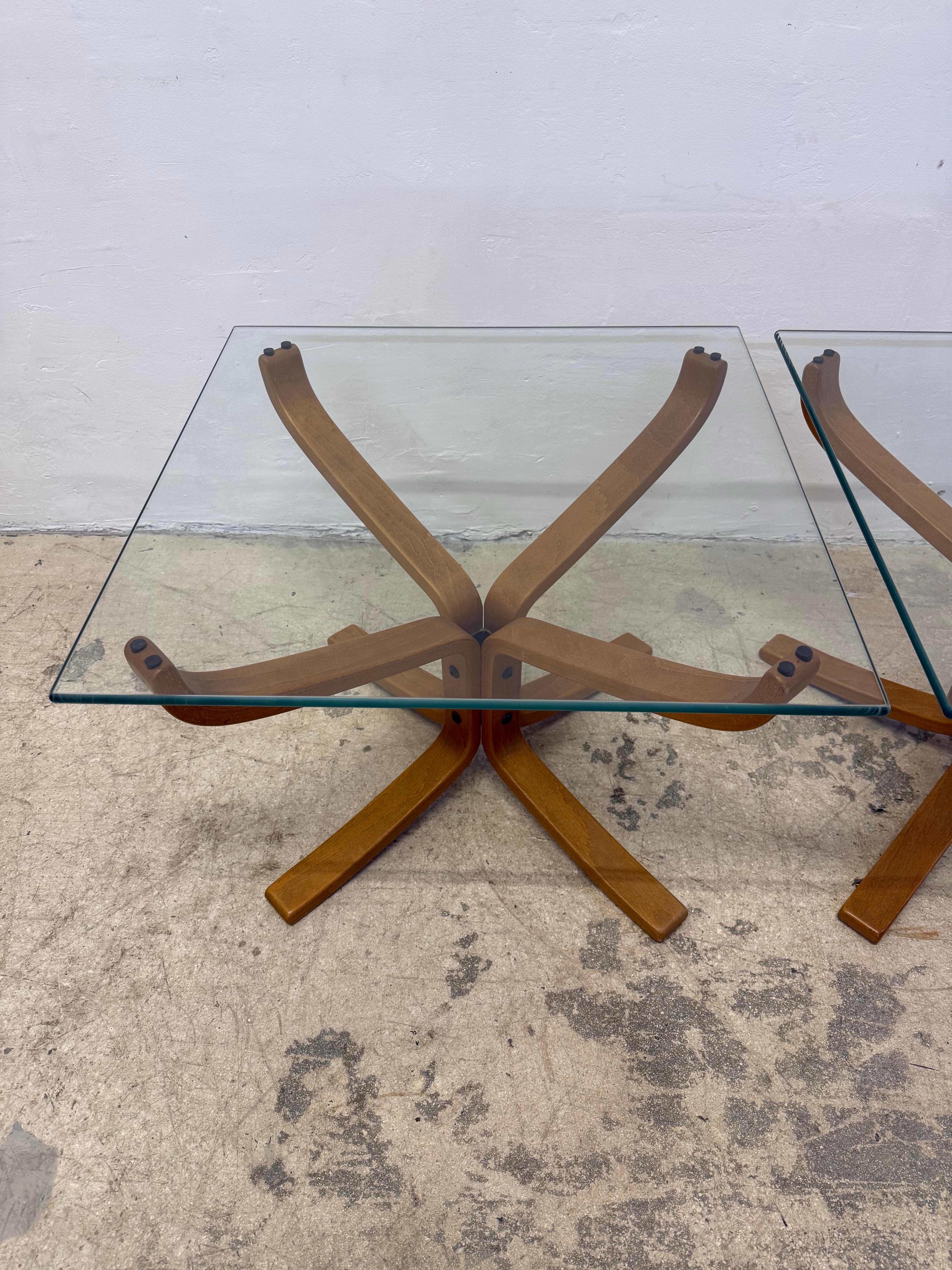 Sigurd Ressell Falcon End Tables for Vatne Møbler - a Pair For Sale 1