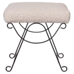 Panoplie Iron Loop Stool, Poodle