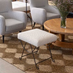 Panoplie Iron Loop Stool, Poodle