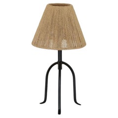 Panoplie Petite Iron Tripod Lamp, Rope Shade