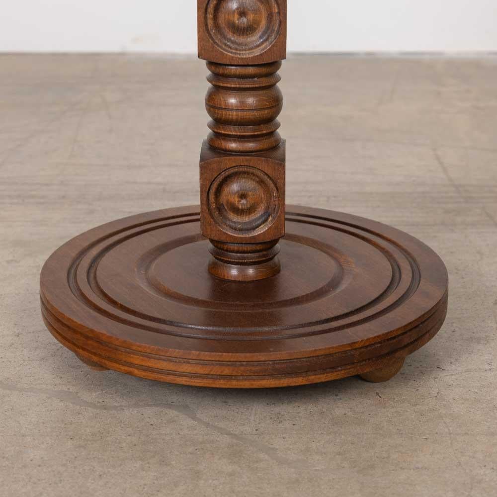 Petite French Wood Side Table by Charles Dudouyt For Sale 2