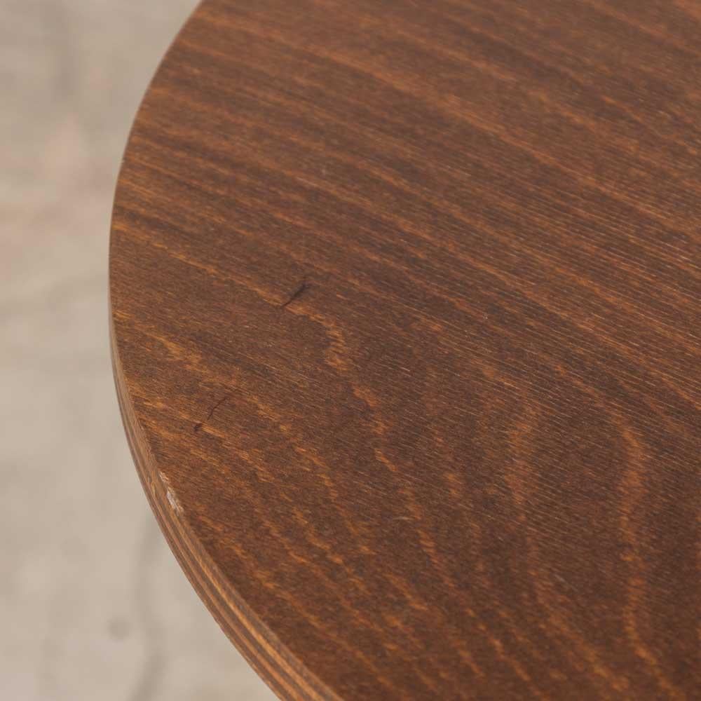 Petite French Wood Side Table by Charles Dudouyt For Sale 5