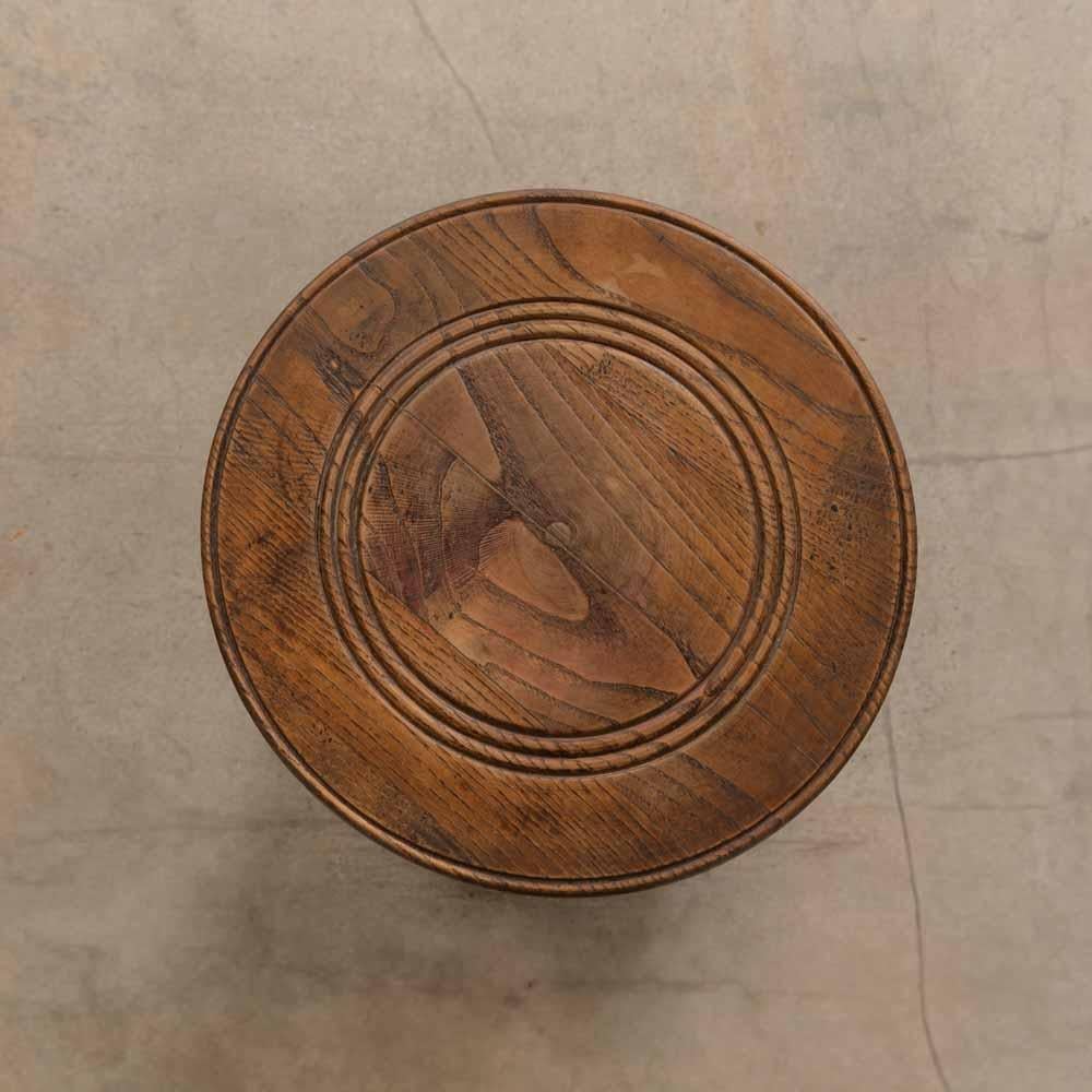 French Wood Pedestal Table by Charles Dudouyt For Sale 1