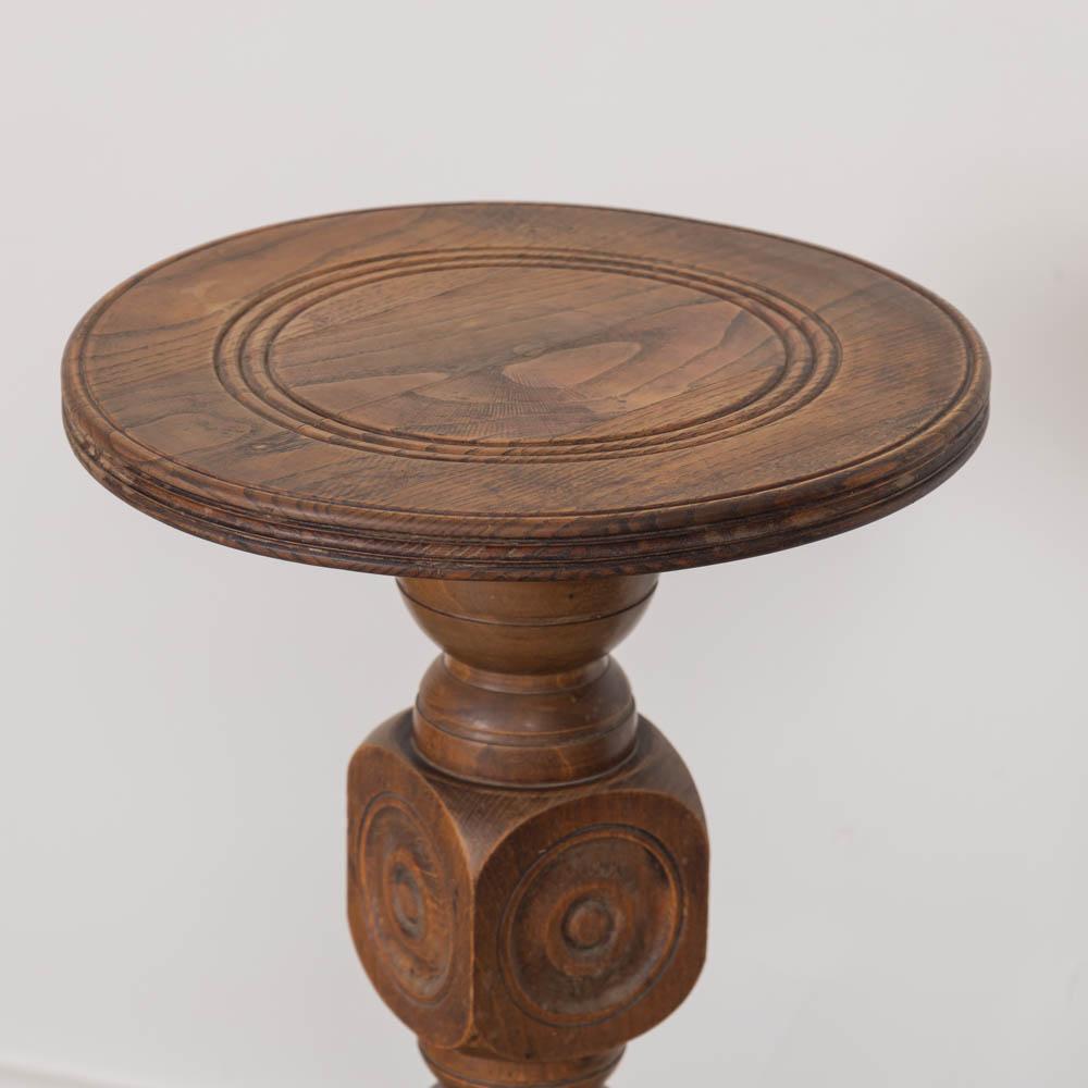 French Wood Pedestal Table by Charles Dudouyt For Sale 4