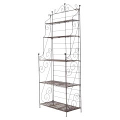 French Provincial Wrought Iron Étagère