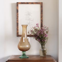 Tall Italian Murano Amphora Vase