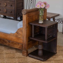 Pair of 1940s French Oak End Tables by Charles Dudouyt