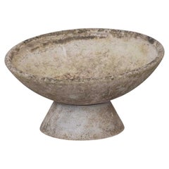 Willy Guhl 31" Concrete Bowl Planter, 1960s