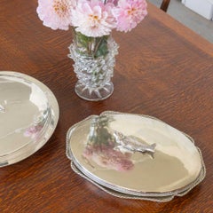1940s Fish Serving Tray with Lid, Spain