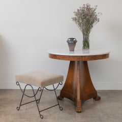 19th Century French Empire Marble Center Table