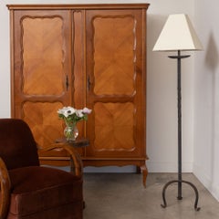 1940s French Iron Floor Lamp