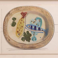 1948 Framed Lithographic Plate, Céramiques de Picasso