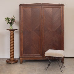 1930s French Oak Armoire