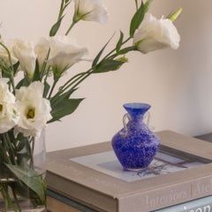 Italian Blue Scavo Vase