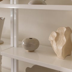 French Stoneware Ceramic Globe Vase