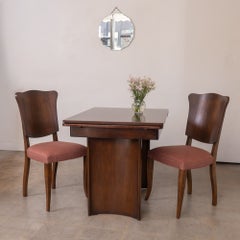1920s French Scalloped Walnut Chair