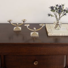 Pair of French Art Deco Candleholders