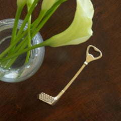 French Brass Golf Club Bottle Opener