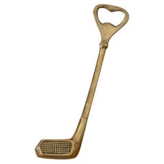 French Brass Golf Club Bottle Opener