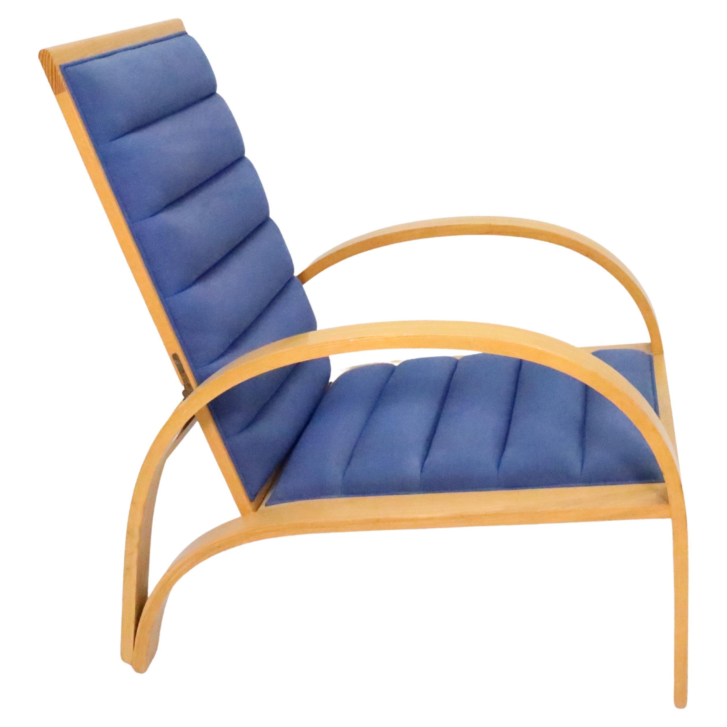 Ward Bennett Reclining Lounge Chair in Ash for Brickel