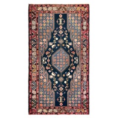 Tapis Maslaghan Hamadan, circa 1900 - Laine persane tissée à la main