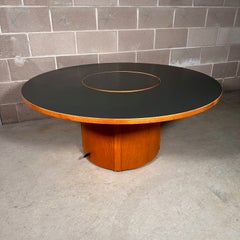 Mesa de juego italiana Gervasoni de los años 60 con barra retráctil que se eleva para guardar cosas