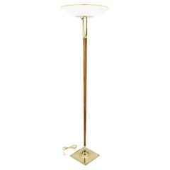 Retro Laurel Lamp Company Mid Century Wishbone Touchier Floor Lamp