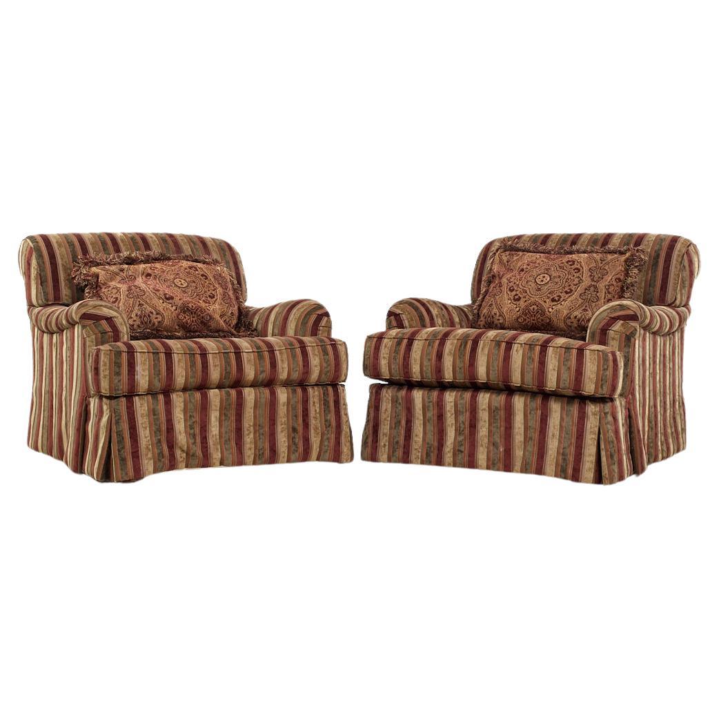Carol Hicks Bolton and EJ Victor Contemporary Lounge Chair - Pair