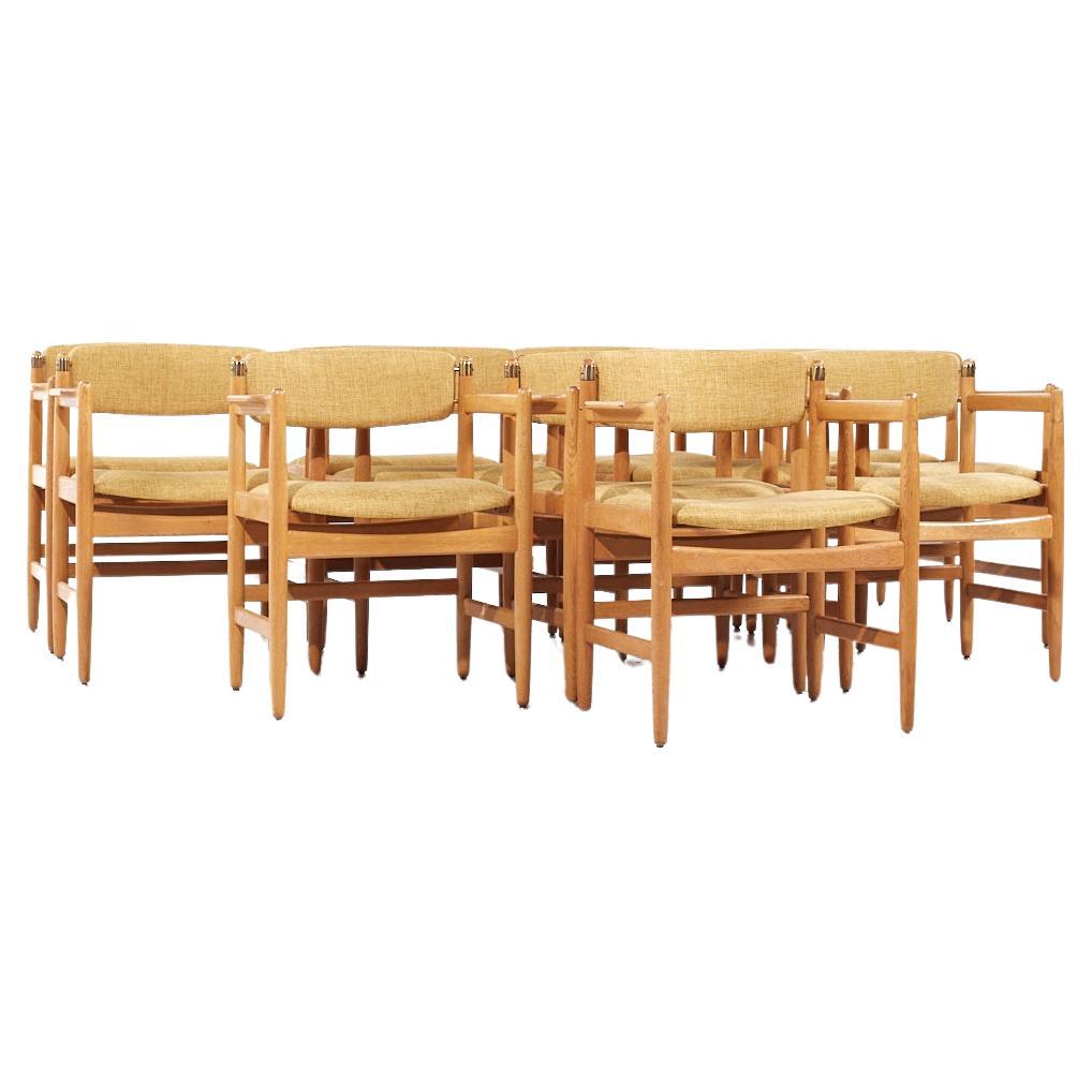 Børge Mogensen pour Karl Andersson & Söner Chaises de salle à manger en chêne danois MCM - Set 12