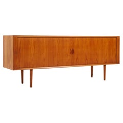 Svend Aage Larsen for Faarup Møbelfabrik Danish Tambour Door Credenza