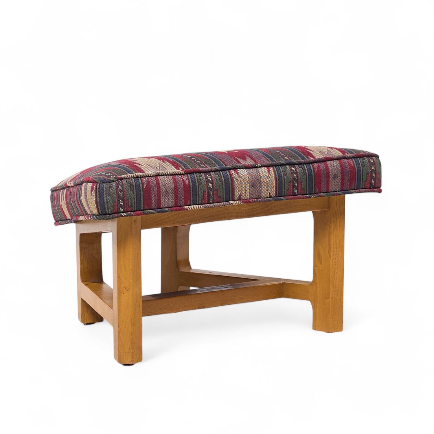 Edward Wormley for Dunbar Janus Mid Century Ottoman In Good Condition For Sale In Countryside, IL