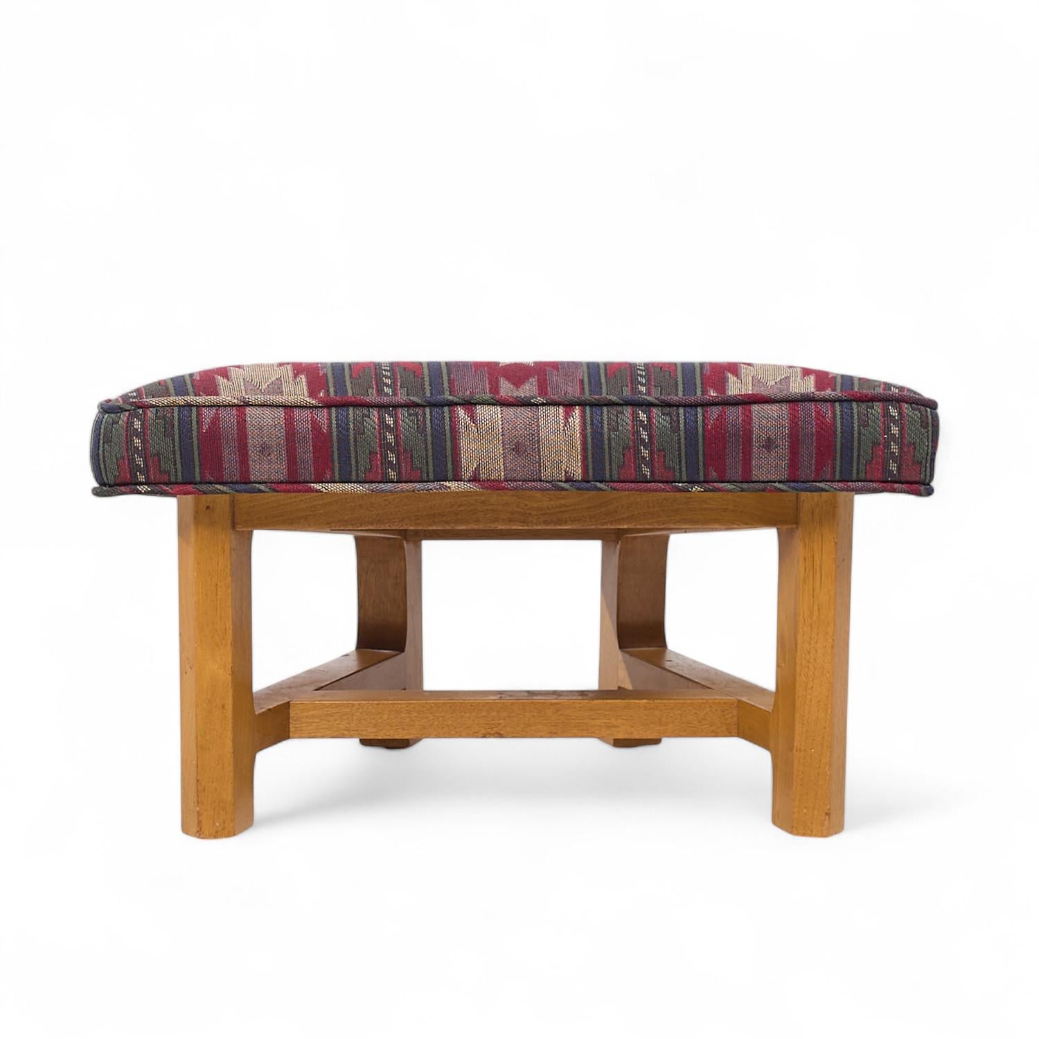 20th Century Edward Wormley for Dunbar Janus Mid Century Ottoman For Sale