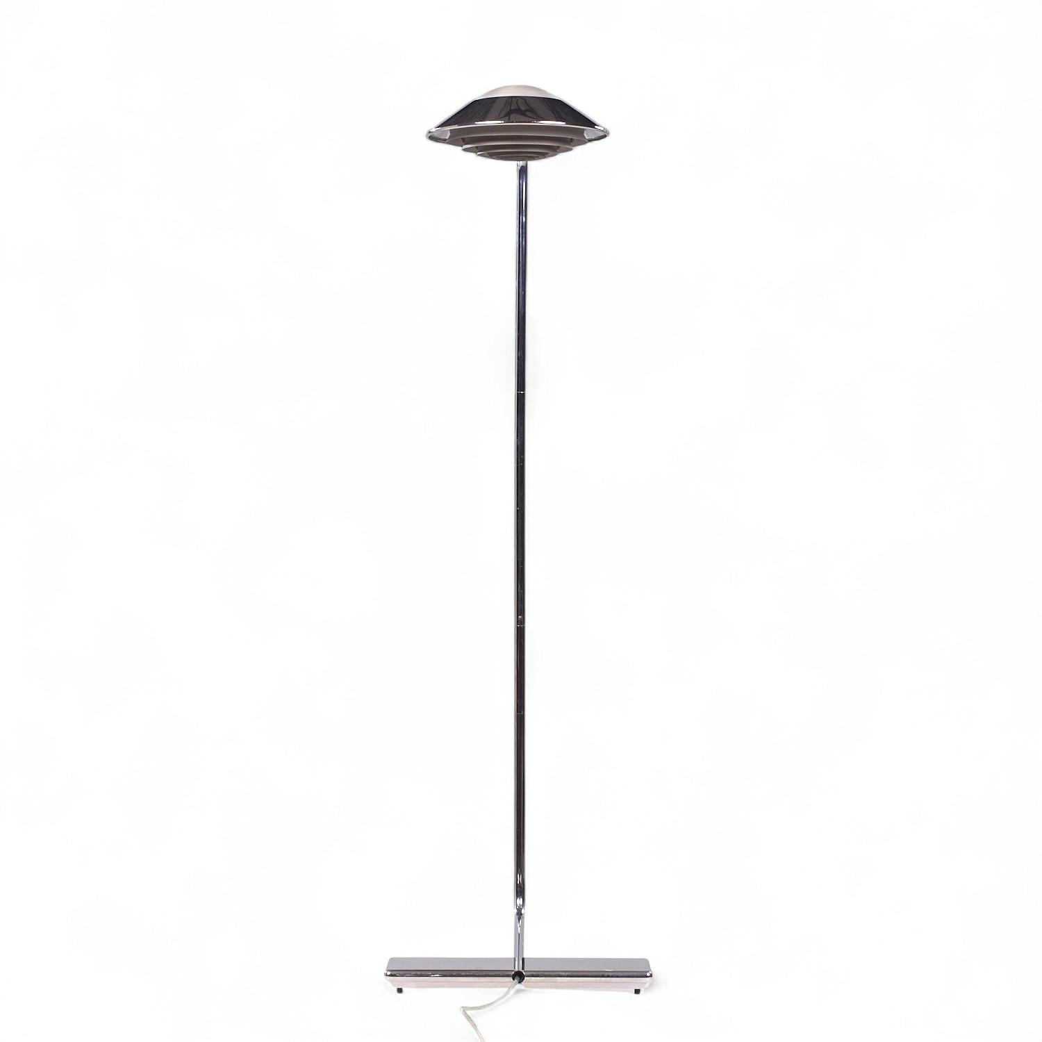 Cedric Hartman Mid Century Chrome Floor Lamp

This lamp measures: 11 wide x 13 deep x 37.75 inches high

We take our photos in a controlled lighting studio to show as much detail as possible. We do NOT Photoshop out blemishes.

This item is sold in