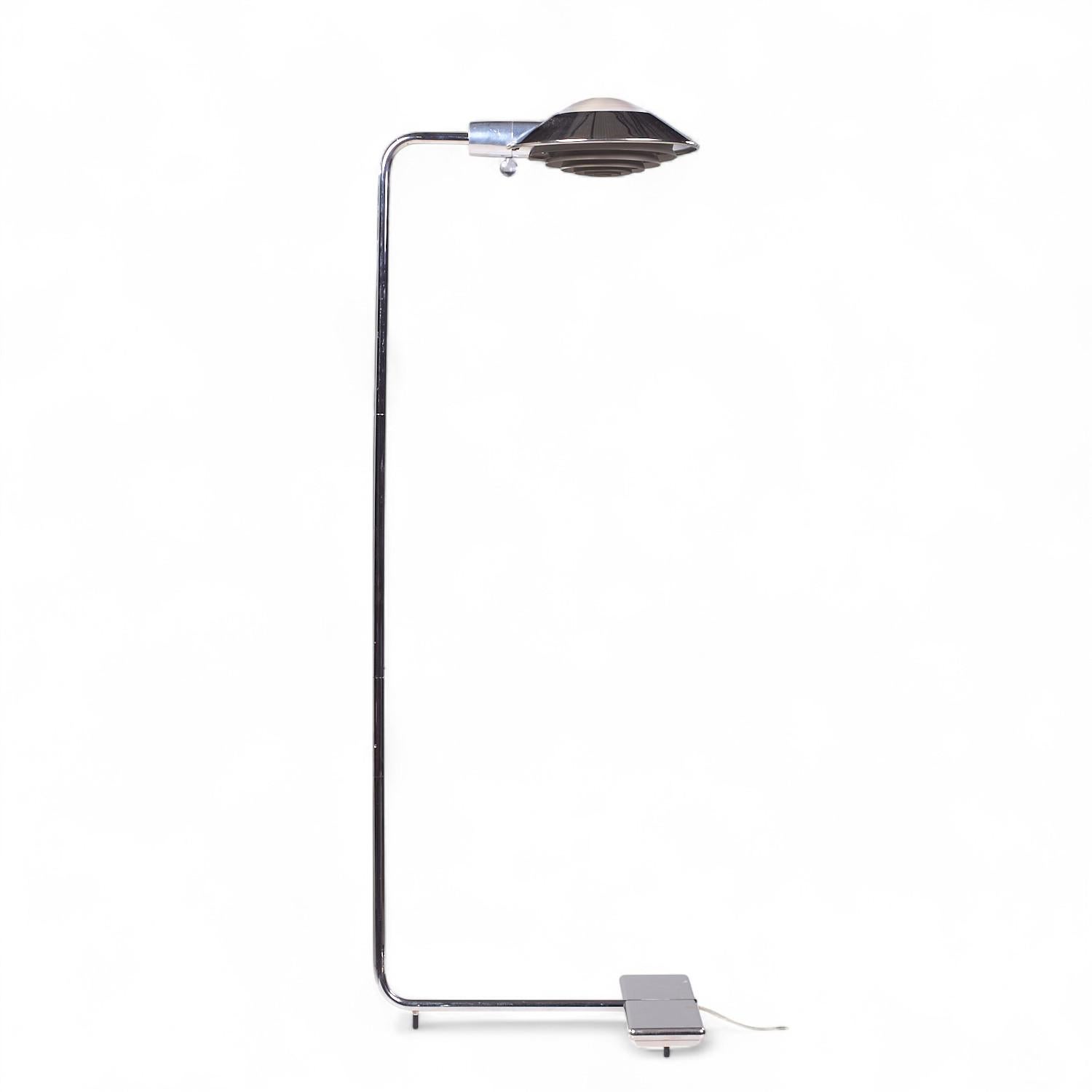 Cedric Hartman Mid Century Chrome Floor Lamp For Sale 2