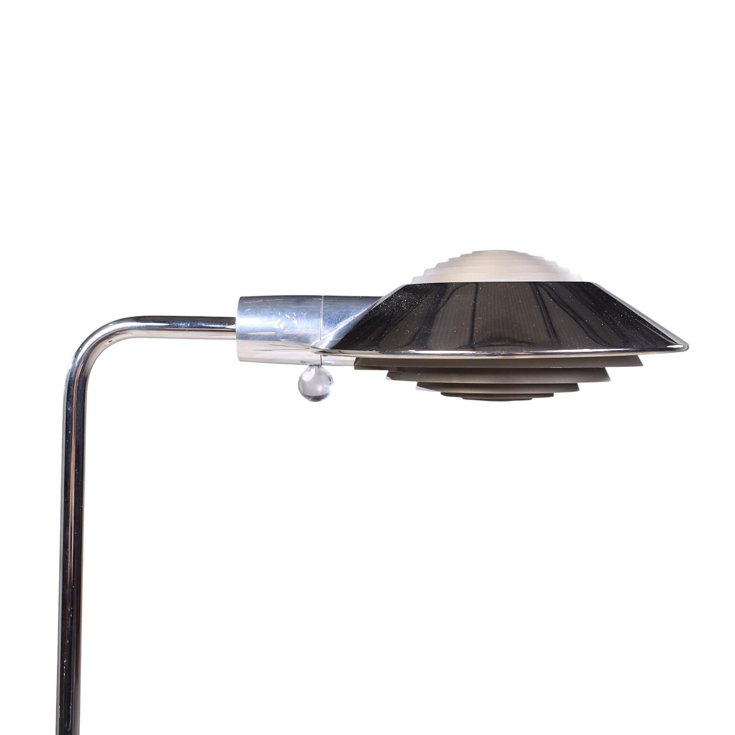 Cedric Hartman Mid Century Chrome Floor Lamp For Sale 3