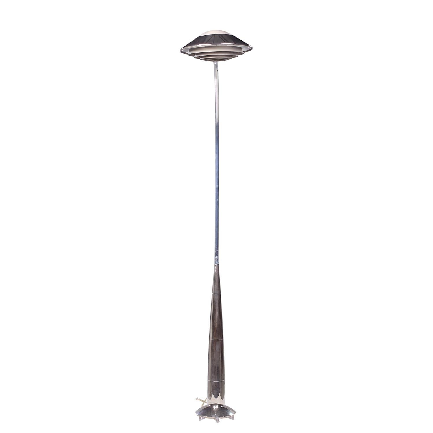 Cedric Hartman Mid Century Chrome Floor Lamp

This lamp measures: 8 wide x 22 deep x 45 inches high

We take our photos in a controlled lighting studio to show as much detail as possible. We do NOT Photoshop out blemishes.

This item is sold in the