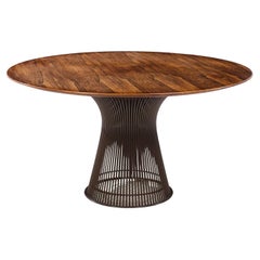 Warren Platner für Knoll Mid Century Rosewood und Bronze Esstisch