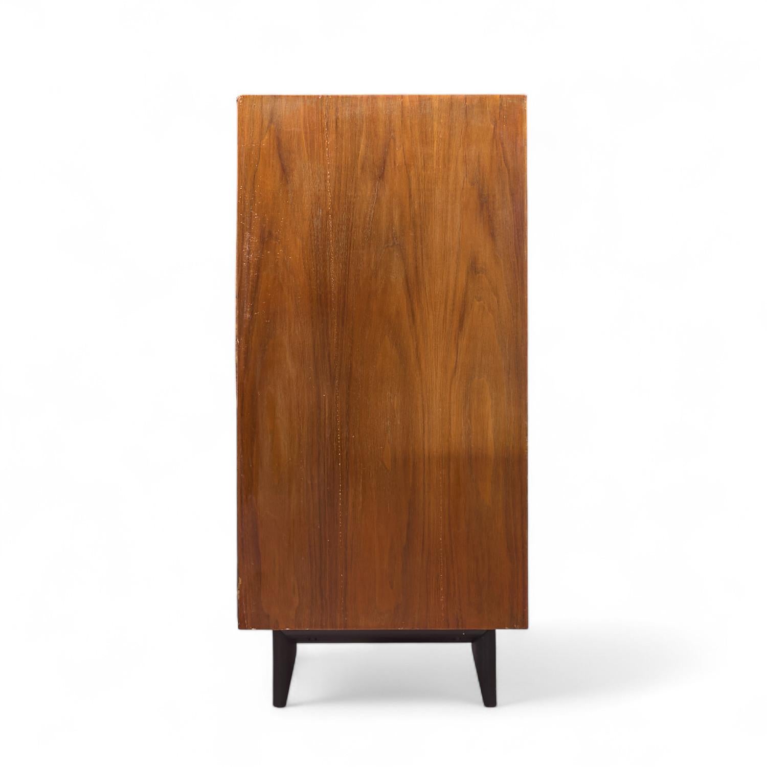 American George Nelson for Herman Miller Mid Century Basic Series Walnut Bar Cabinet For Sale