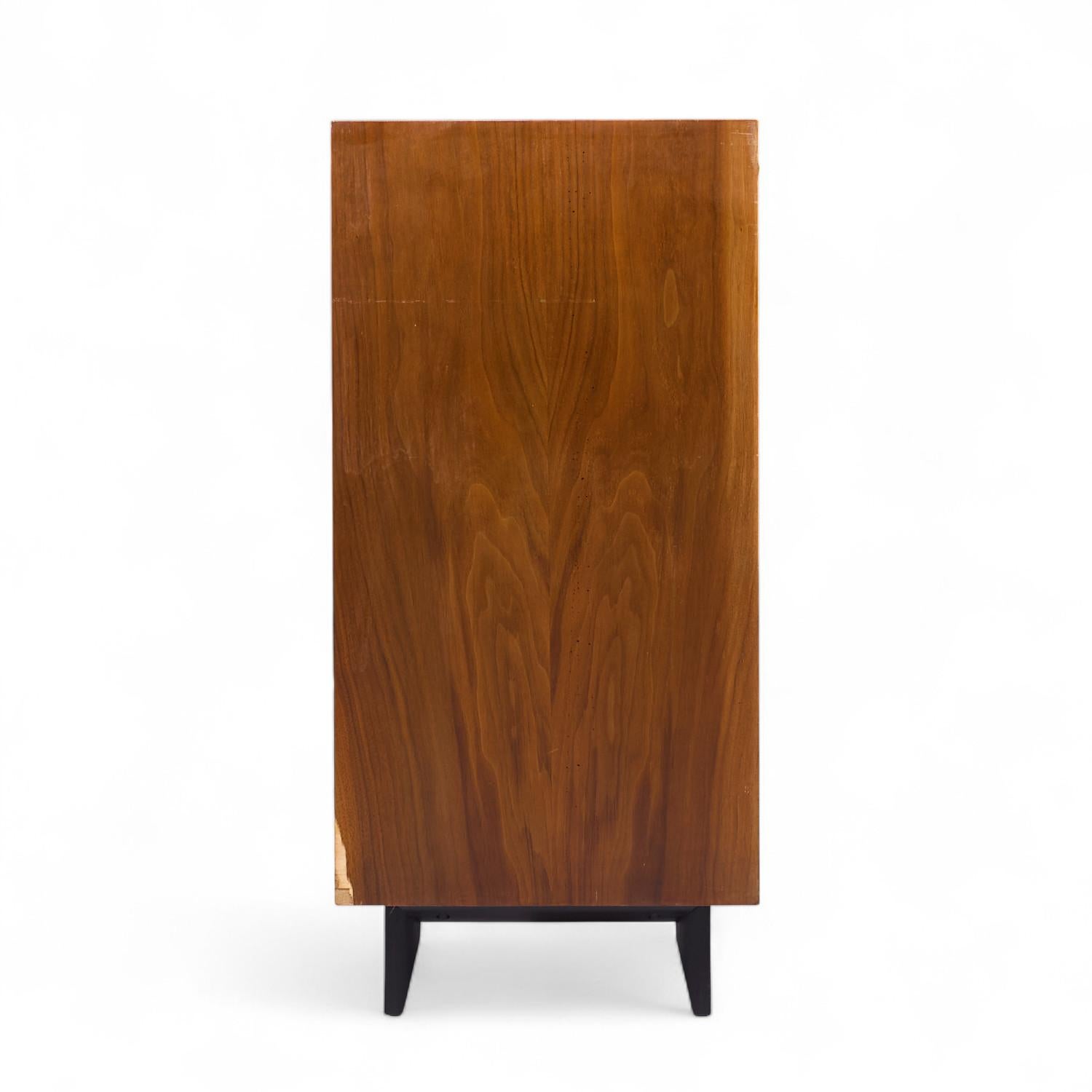 American George Nelson for Herman Miller Basic Series Walnut Two Door Cabinet - Pair For Sale