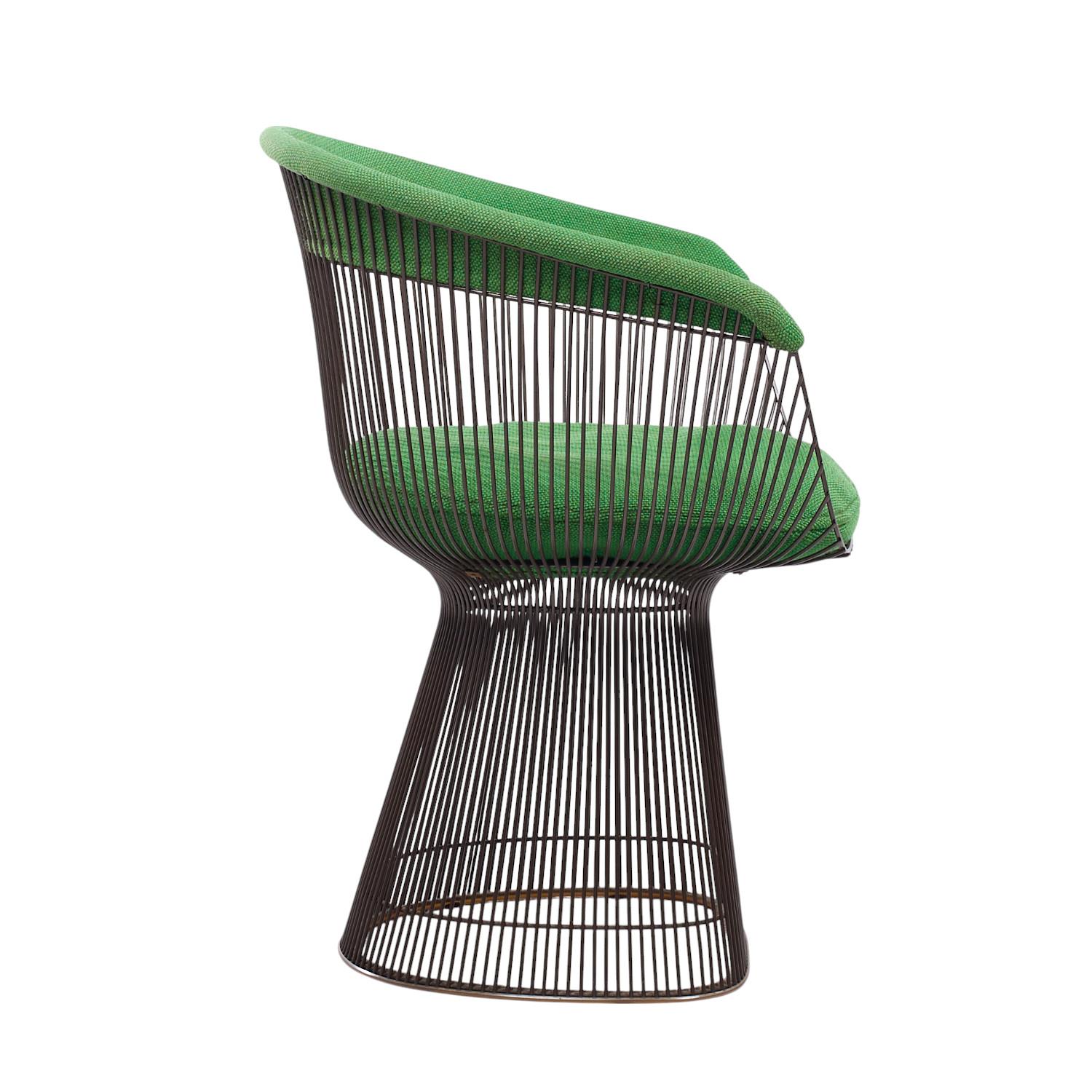 Sedie da pranzo in bronzo di Warren Platner per Knoll - Set di 6 sedie in vendita 2
