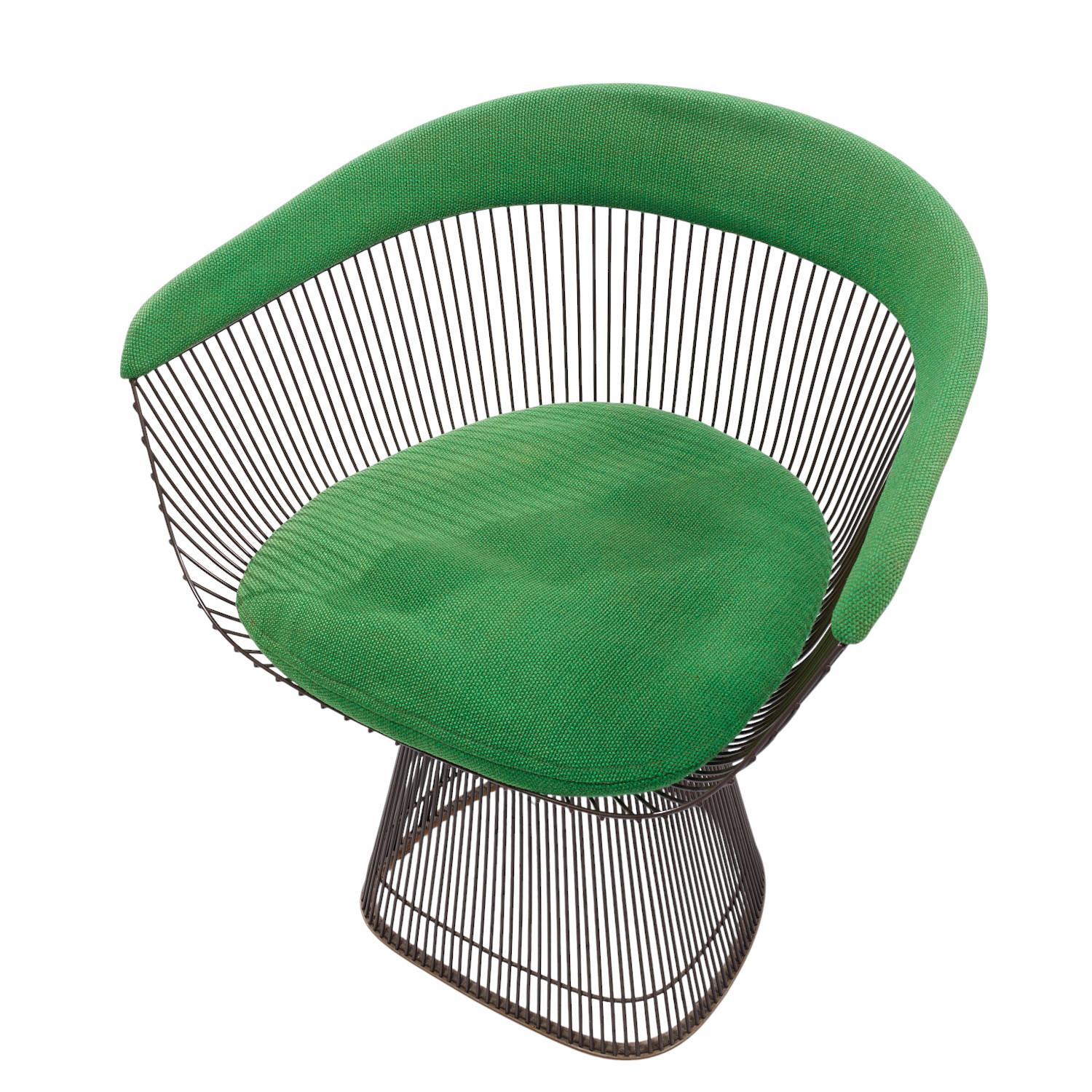 Sedie da pranzo in bronzo di Warren Platner per Knoll - Set di 6 sedie in vendita 3