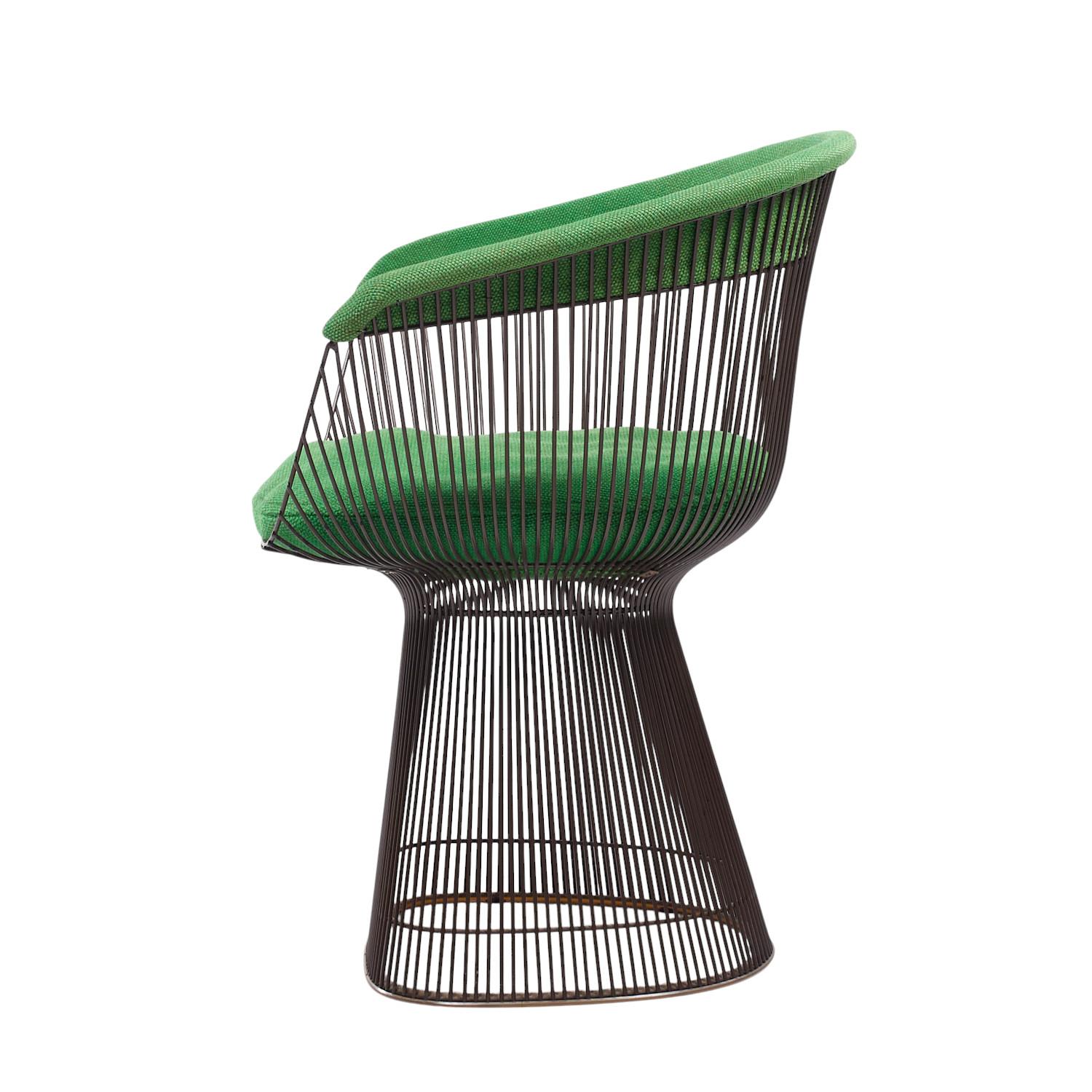 Bronzo Sedie da pranzo in bronzo di Warren Platner per Knoll - Set di 4 sedie in vendita